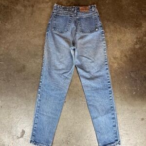 Vintage 90s SOS standard ovation sportswear blue denim jeans Size 26"